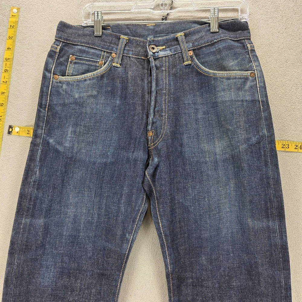 Edwin Jeans Mens 31x32 Blue Selvedge 865B Nashville Button Fly Honeycomb - Picture 13 of 16